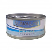 Nunavuto 貓罐頭 – 慕絲系列 - 吞拿魚加白飯魚 慕絲 60g x 24罐